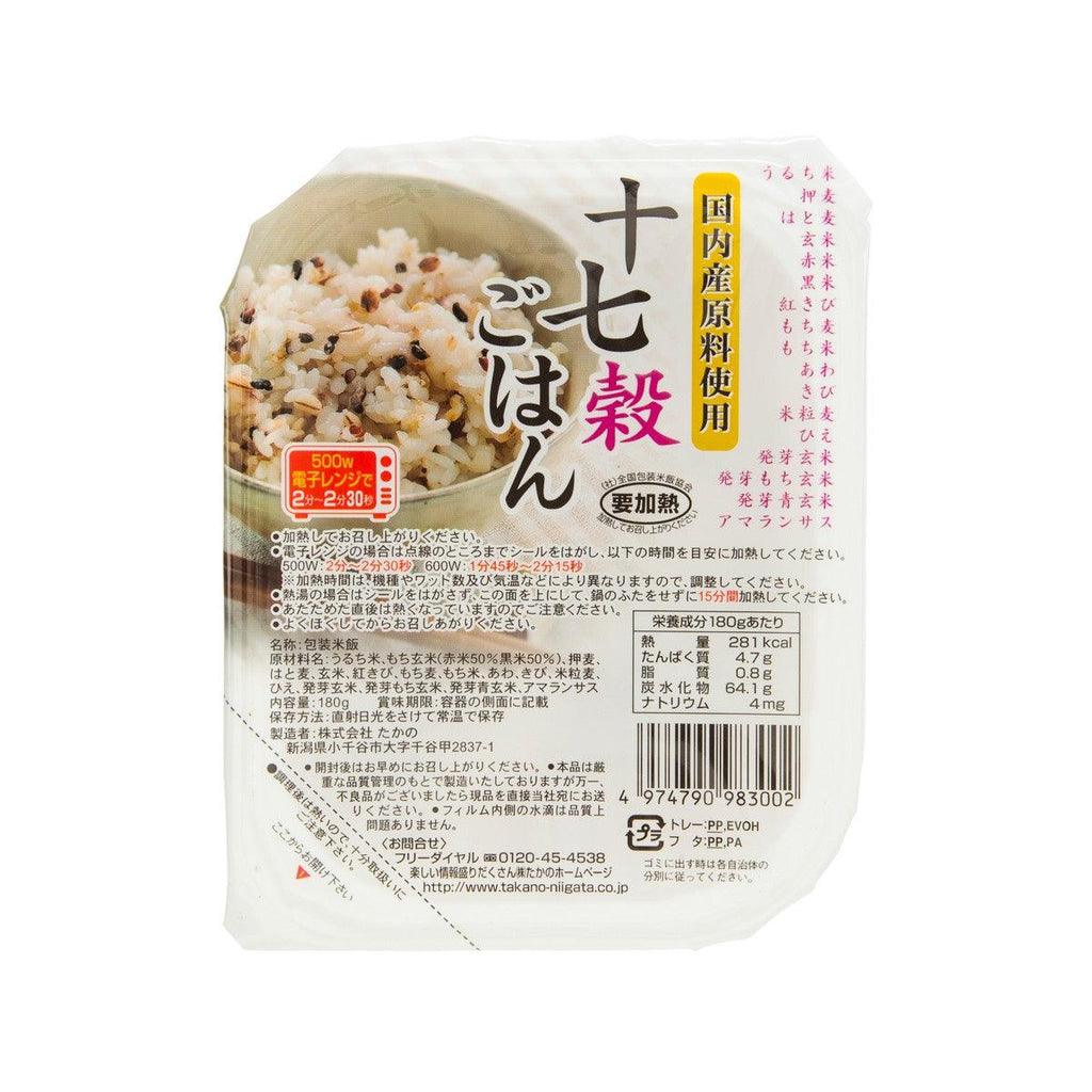 TAKANOFOODS Instant 17-Grain Rice (180g) - city'super E-Shop
