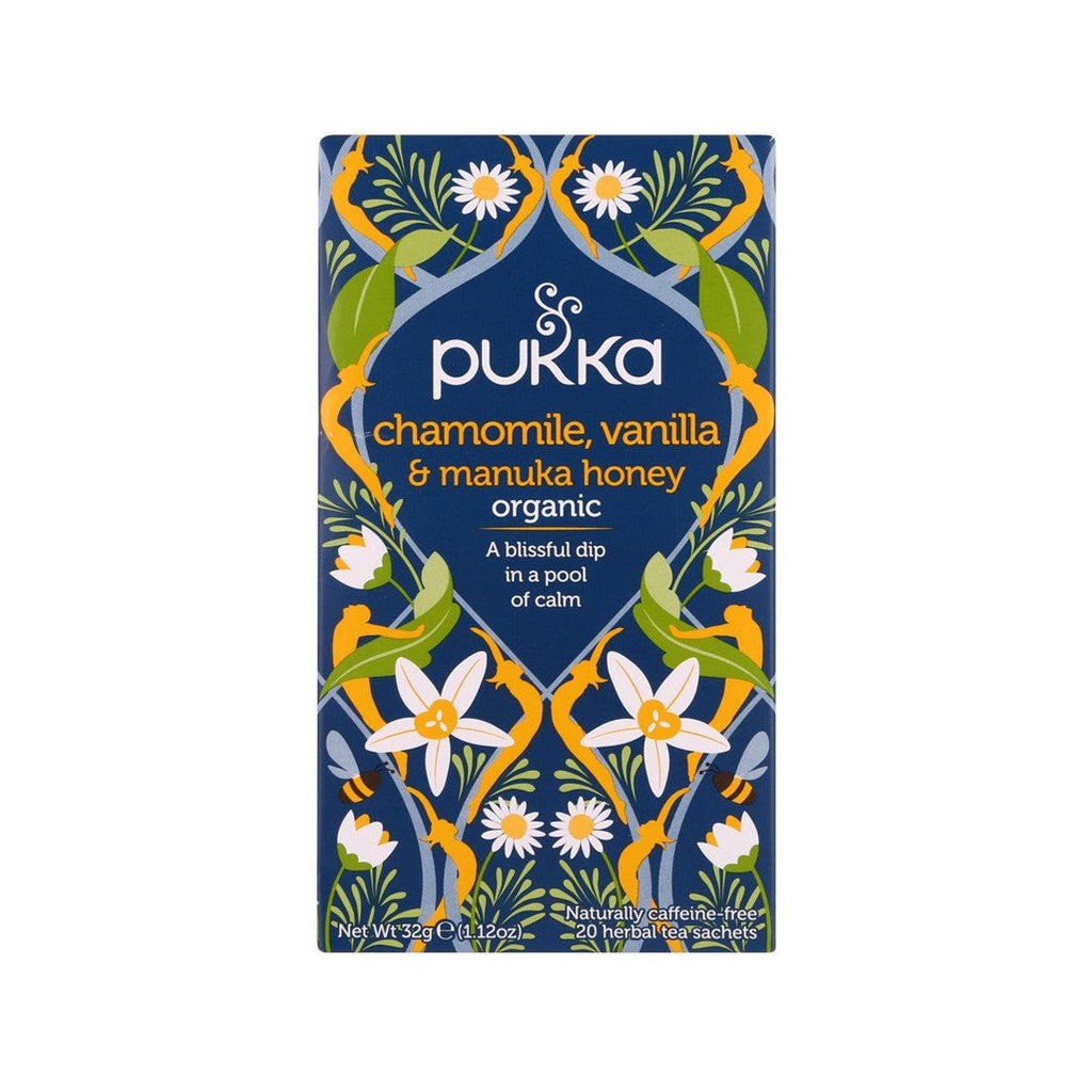 PUKKA 有機洋甘菊, 雲呢拿及麥蘆卡蜜糖味茶包 (32g)