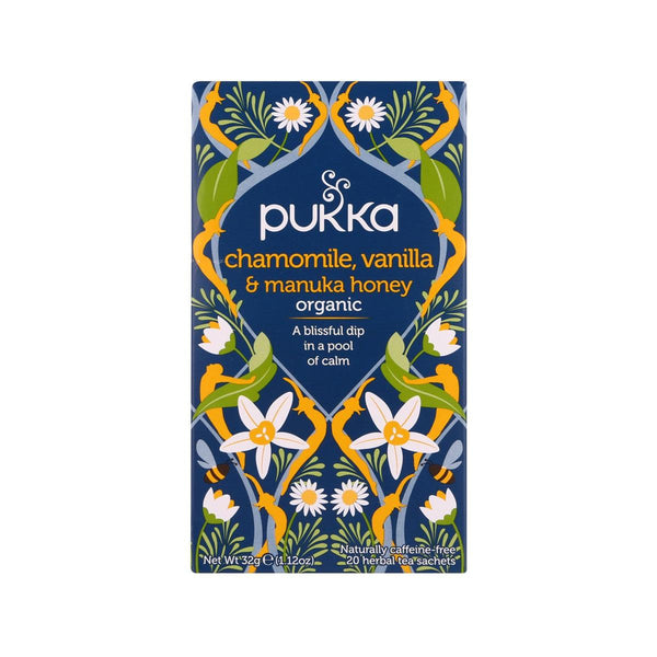 PUKKA 有機洋甘菊, 雲呢拿及麥蘆卡蜜糖味茶包 (32g)