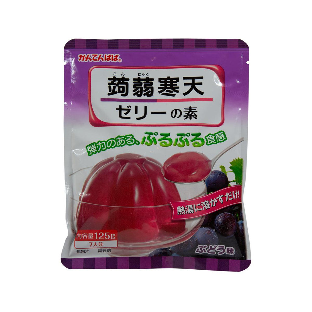 伊那食品 寒天爸爸 蒟蒻寒天啫喱粉 - 提子味 (125g)