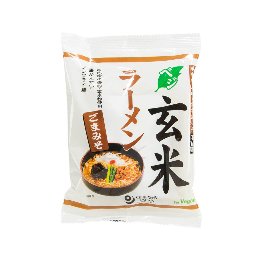 OHSAWA JAPAN 即食素食玄米拉麵 - 芝麻味噌湯 (119g)