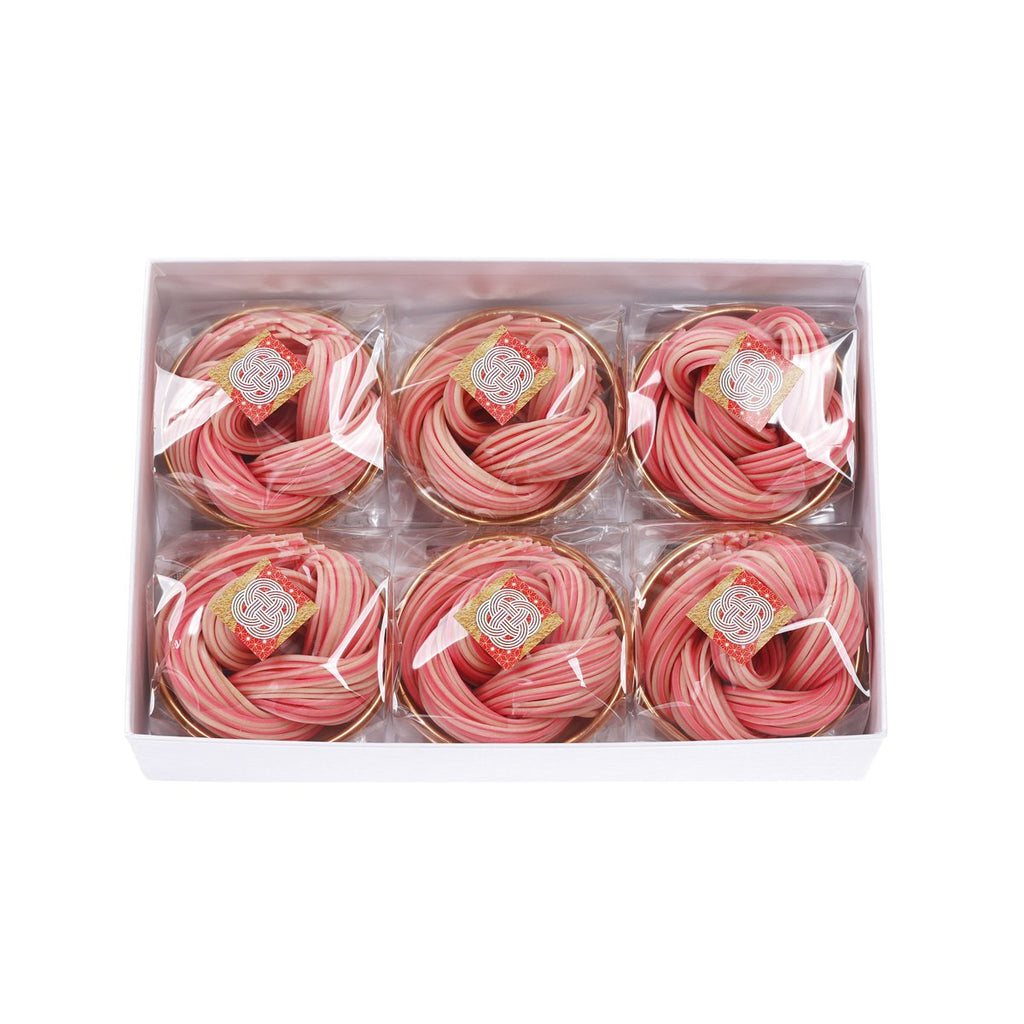 柿里 紅白結緣手延鳥冬麵禮盒 (6packs)