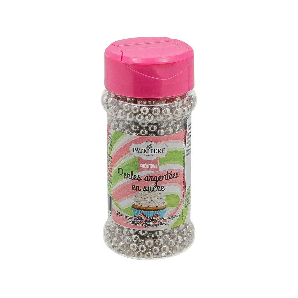 LA PATELIERE 銀色珍珠裝飾糖粒 (85g)