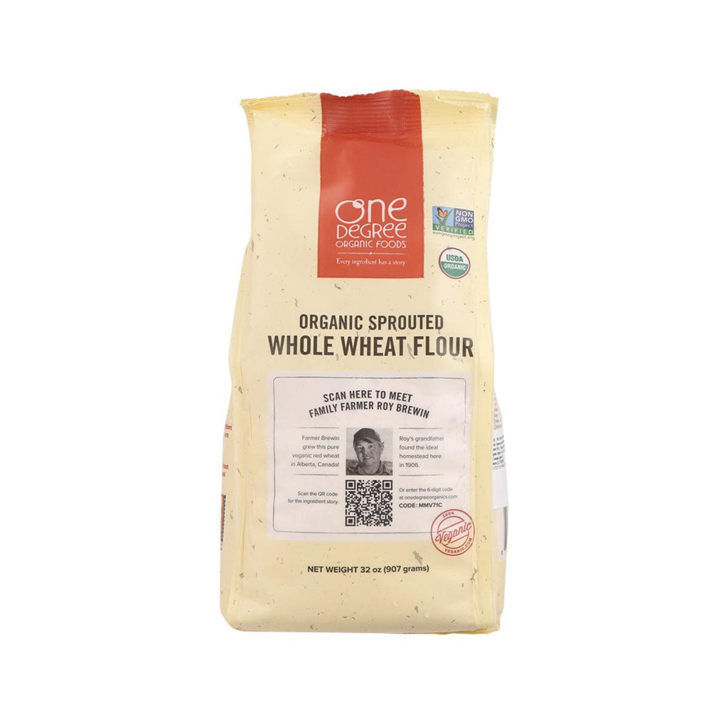 ONE DEGREE Organic Wheat Flour, 907g – Vegan, Non-GMO