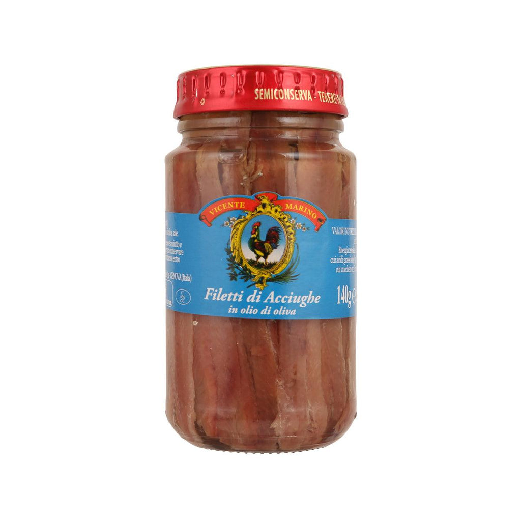 VICENTEMARINO Mediterranean Sea Anchovy Fillet in Olive Oil - Medium (140g) - city'super E-Shop