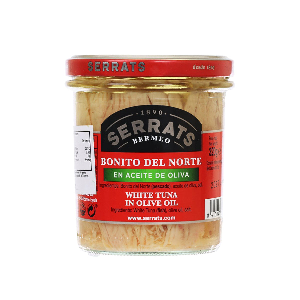 SERRATS White Tuna in Olive Oil, 320g Jar