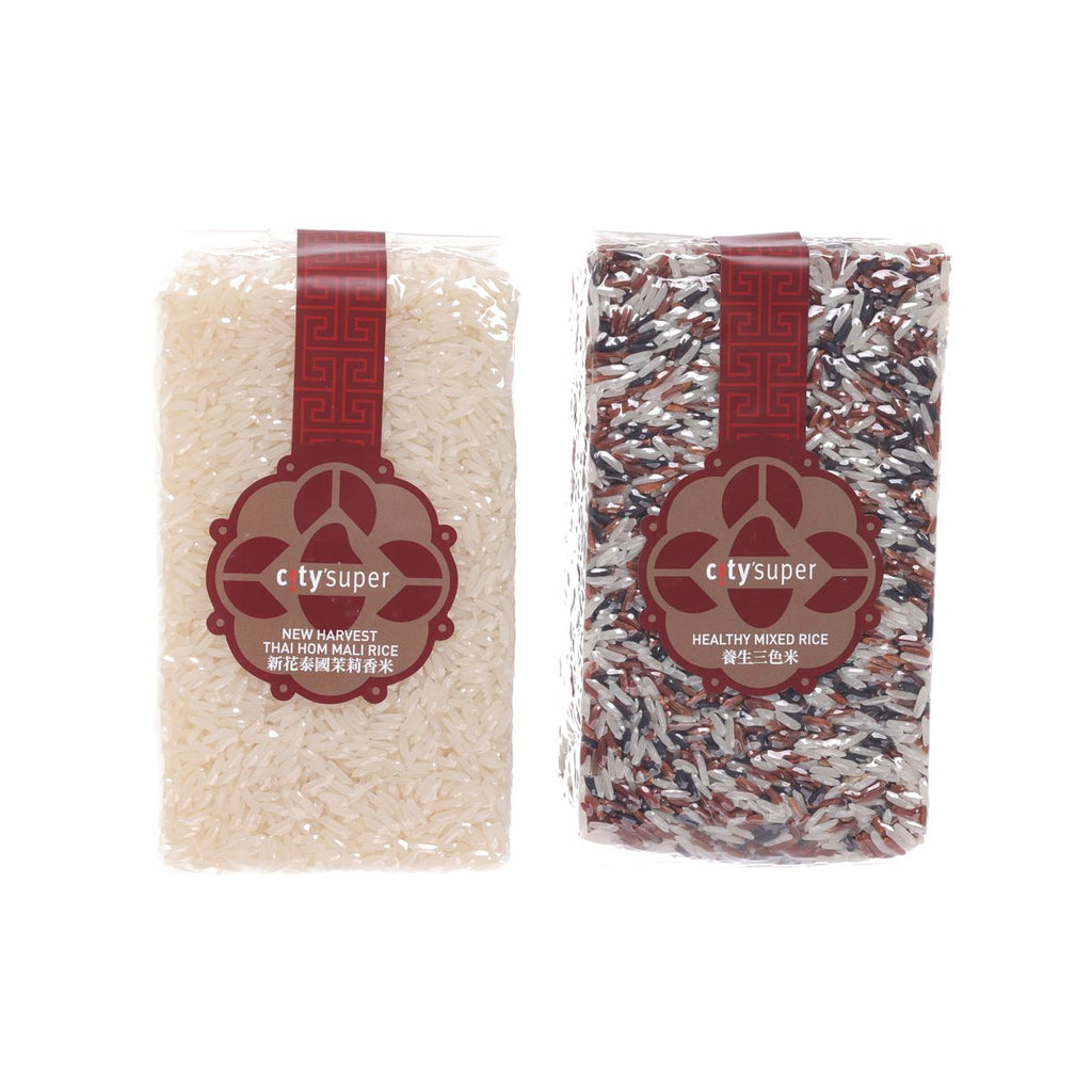 CITYSUPER 泰國新花茉莉香米, 養生三色米禮盒 (2 x 500g)
