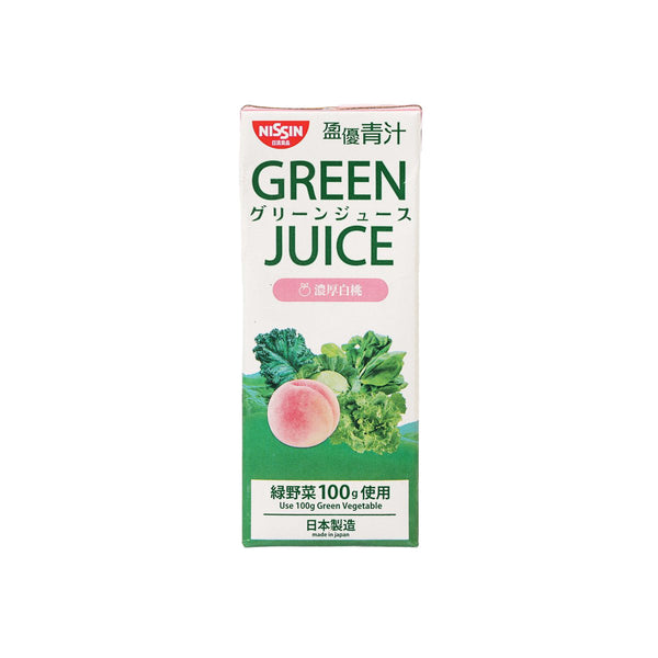 日清食品 盈優青汁 - 濃厚白桃味 [紙包裝] (200mL)