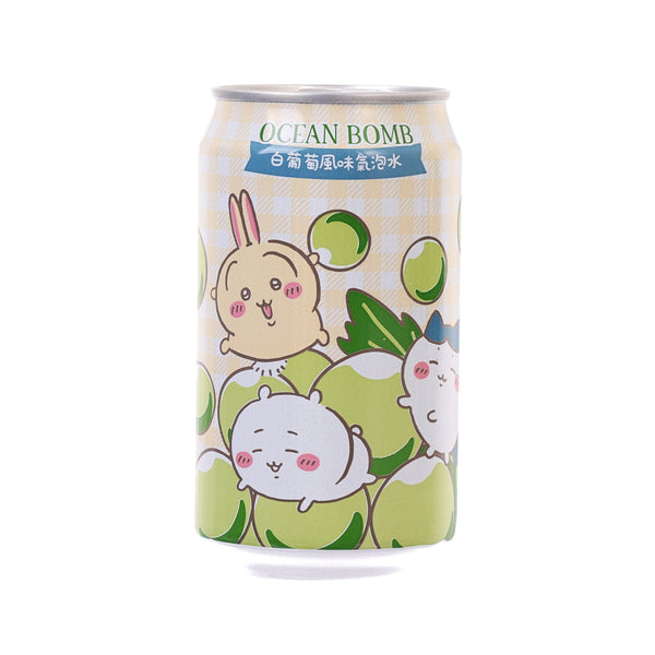 YHB OCEAN BOMB 白葡萄風味氣泡水 - 吉伊卡哇 [罐裝] (330mL)