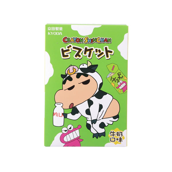 京田製菓 蠟筆小新造型餅乾-牛奶口味 (68.4g)