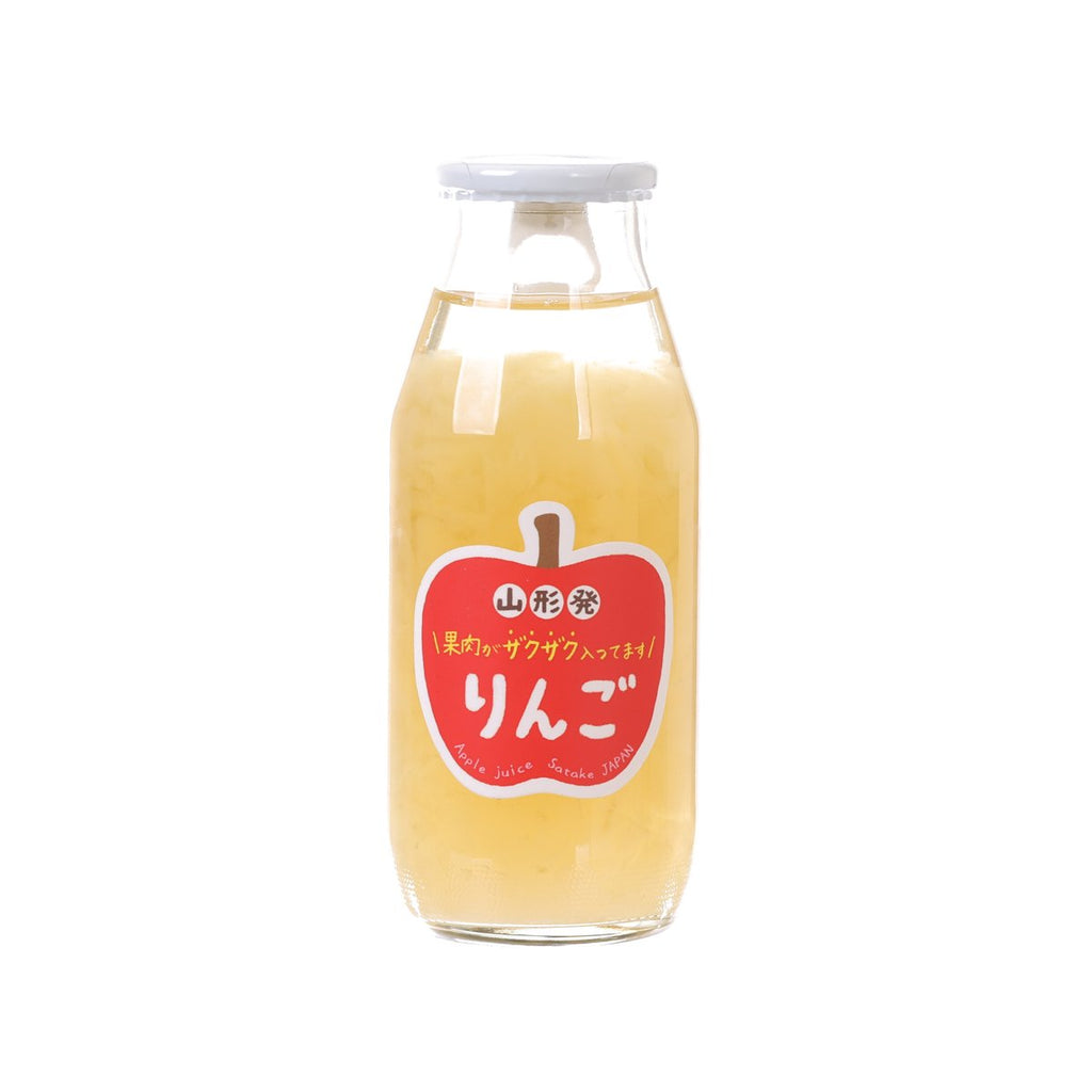 佐竹物產 粒粒果肉蘋果汁 [玻璃樽裝] (180mL)