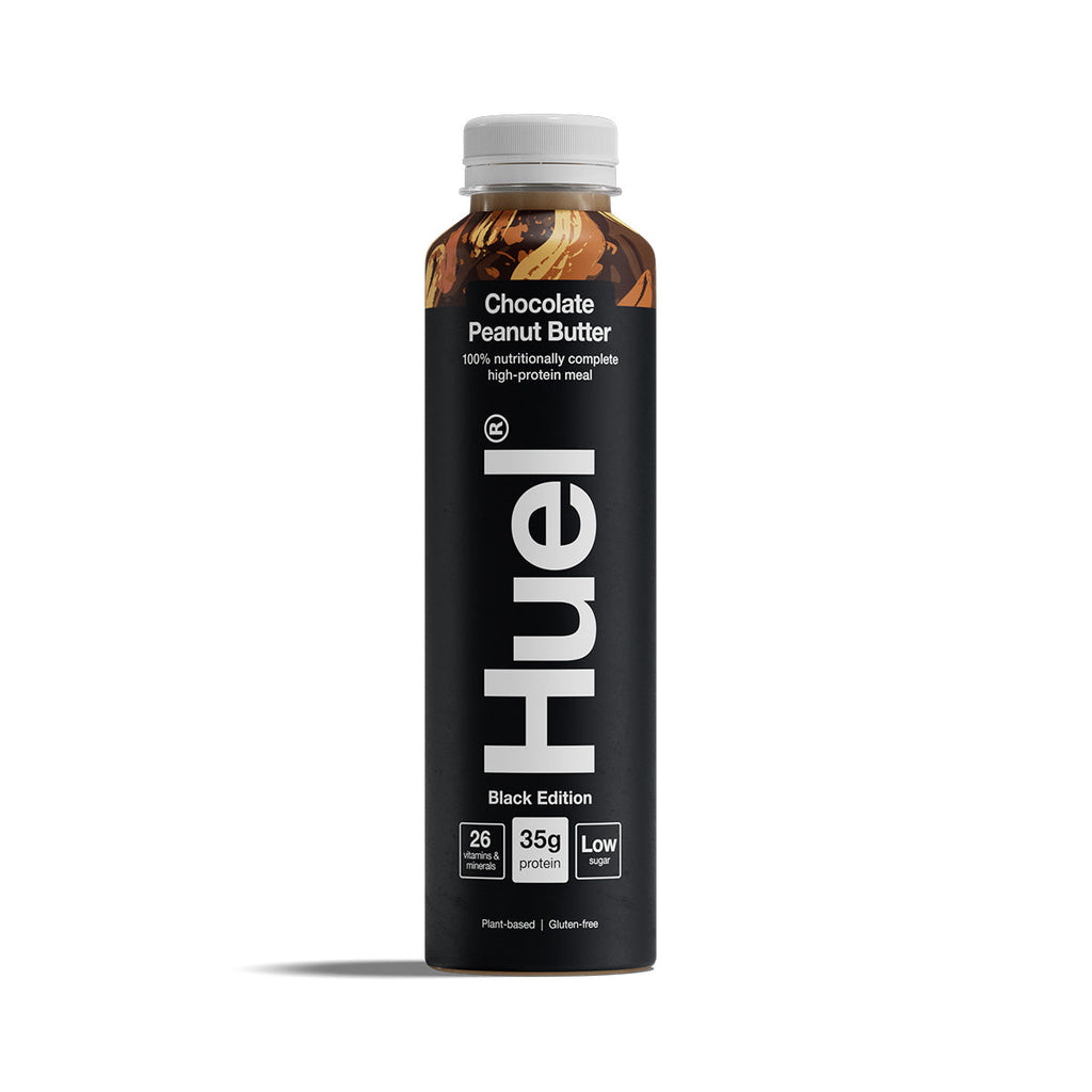 HUEL 全面營養即飲高蛋白奶昔代餐黑版 - 朱古力花生醬味 [膠樽裝] (500mL)