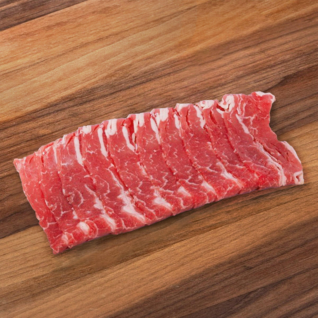 AUS ORGANIC BEEF 澳洲100%草飼有機去骨牛小排 - 薄片火鍋用 (170g)