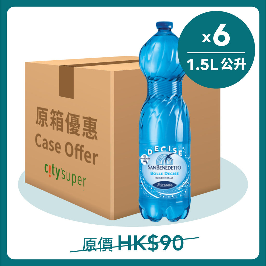 SANBENEDETTO 意大利天然有氣礦泉水 [箱] (6 x 1.5L)