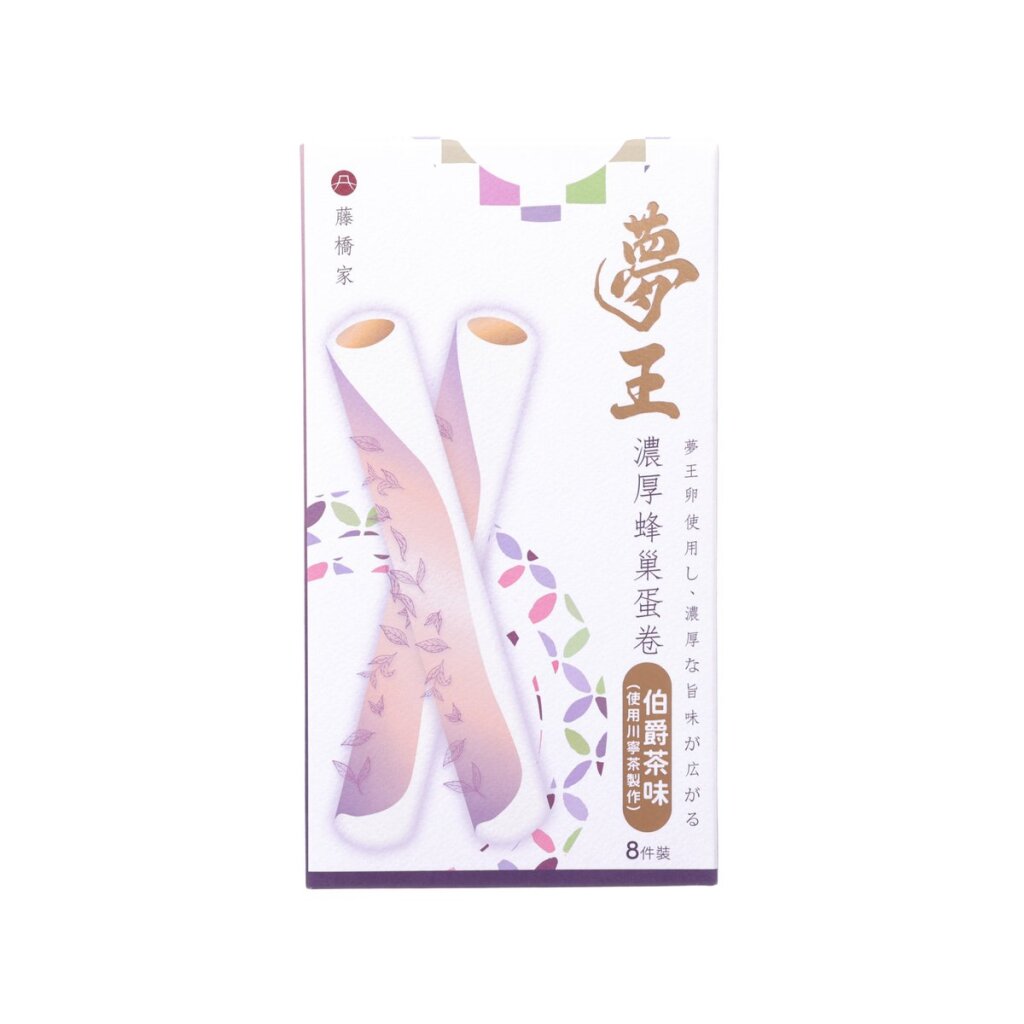 夢王 濃厚蜂巢蛋卷 - 伯爵茶味 (120g)